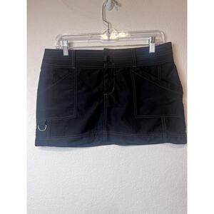 Vintage Y2K Roxy Black Micro Mini Skirt Size 5